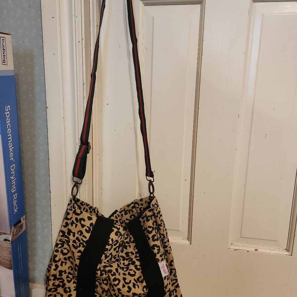 Jess Lea Leopard Print Shoulder Bag